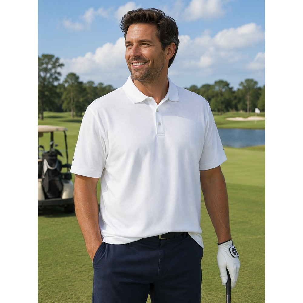 PING Ottoman Men's 2XL White Polo Short Sleeve Golf Shirt -2266